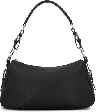 Kazar Zwarte universele leren handtas - Dames - Schoudertassen - Zwart - ONE Size - Leer - Tassen