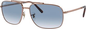 Ray-Ban RB3796 Asian Fit 92023F Mens Sunglasses Gold Size 62