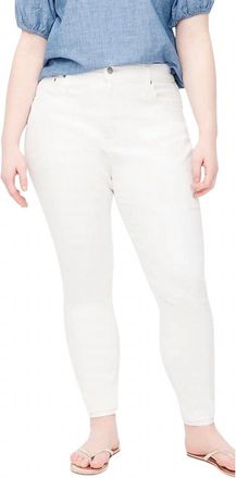 J.crew Curvy 10 High-Rise Skinny Jean In Signature Stretch In White