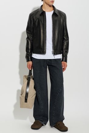 A Gold E Jeans With A vintage Effect, Mens, Black
