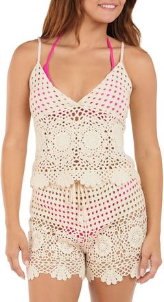 Citrus Crochet Cover-Up Camisole in Natural at Nordstrom Rack, Size X-Large/xx-Large