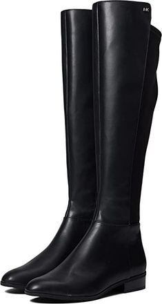 Michael Kors Bromley Flat Boot Womens Zip Boots Black 2 : 8 M, Leather