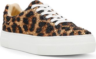 Betsey Johnson Sidny Platform Sneaker in Leopard at Nordstrom, Size 7.5