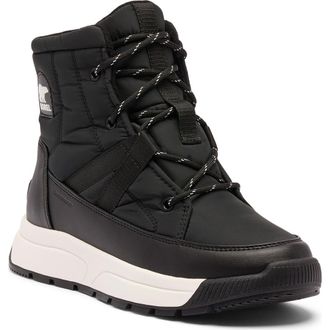 Sorel Whitney III Waterproof Mid Boot in Black/Sea Salt at Nordstrom Rack, Size 5