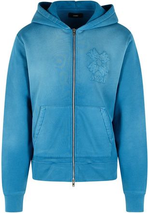 Amiri Dark Indigo Cotton Hoodie