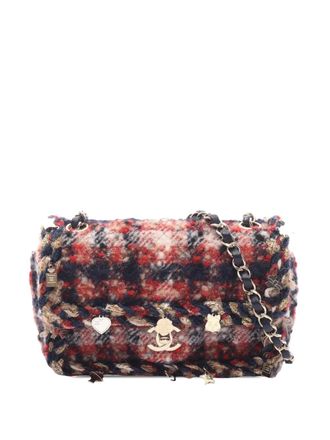 Chanel 2017-2018 Mini Rectangular Classic Tweed Charms Single Flap crossbody bag - Multicolore