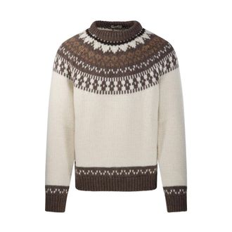 Altea Jersey de cuello redondo - Knitwear - Hombre - Beige - XL