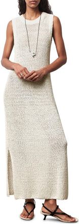& Other Stories Silk & Cotton Sweater Dress in White Dusty Light at Nordstrom, Size Large