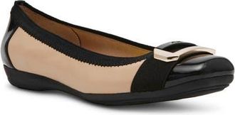 Anne Klein Uplift Flat in Beige/Black at Nordstrom, Size 9.5