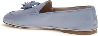 Fratelli Rossetti Womens Tassel Loafers Light Blue Calf Leather