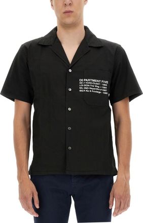 Department Five Black Regular Logo Shirt