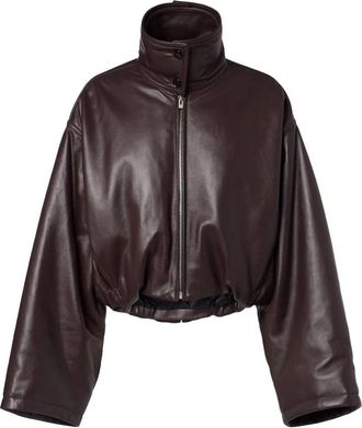Alaia Collar Jacket - Dames - Bomber jackets - Bruin - M - Jassen