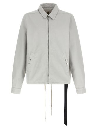 Rick Owens Beige Cotton Shell Mens Jacket