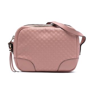 Gucci Pre-owned Embossed Pattern Leather Bag - Dames - Pre-owned - Roze - Maat: ONE Size Leer