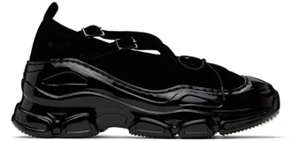 【Simone Rocha】ブラック Classic ロゴバンド バレエシューズ ◇SIMONE ROCHA◇ Classic ロゴバンド バレエシューズ
