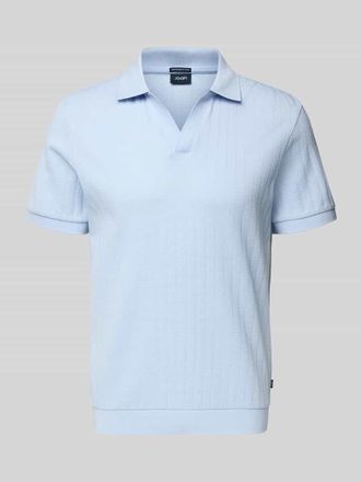 Joop Regular Fit Poloshirt mit V-Ausschnitt Modell Baronito in Hellblau, Gr&ouml;&szlig;e XXXL