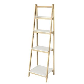 SoBuy Estanter&iacute;a escalonada 4 plegable niveles madera color natural