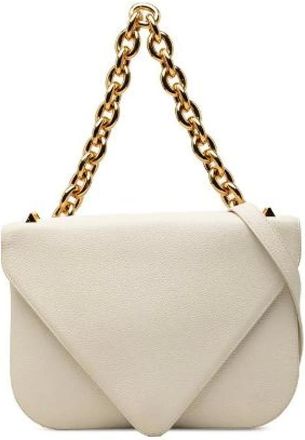 Bottega Veneta Pre-owned Shoulder Bags, female, White, Size: ONE SIZE Pre-owned Mount Leather 2way Bag