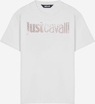 Just Cavalli Baumwoll-T-Shirt mit Logo