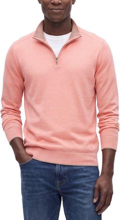 Raffi Jersey 1/4-Zip Mock Neck Sweater
