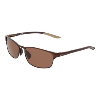 Nike Sunglasses, male, Brown, Size: 58 MM Modern Metal Sunglasses