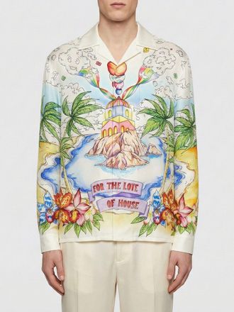 Casablanca The Cosmic Eden Printed Linen Shirt