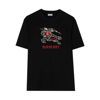 Burberry Camiseta de algod&oacute;n Heart Knight - Tops - Hombre - Negro - S