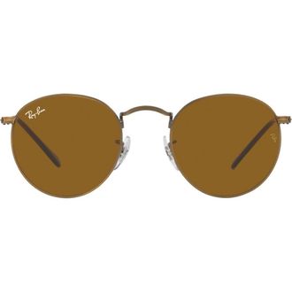 Ray-Ban Icons 53mm Retro Sunglasses in Antique Gold/Brown at Nordstrom