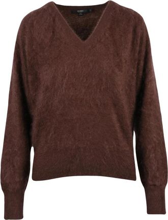 Seventy Pullover met V-hals - Dames - V-hals truien - Bruin - S - Kasjmier - Truien & Vesten