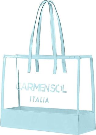 Carmen Sol Taormina Clear Tote Bag in Baby Blue at Nordstrom