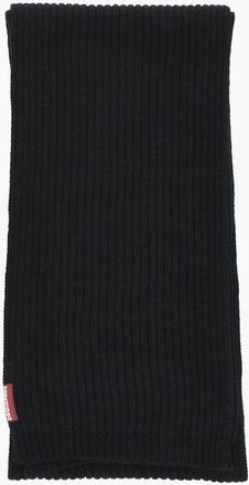 Dsquared2 Ribbed Wool Scarf size Unica