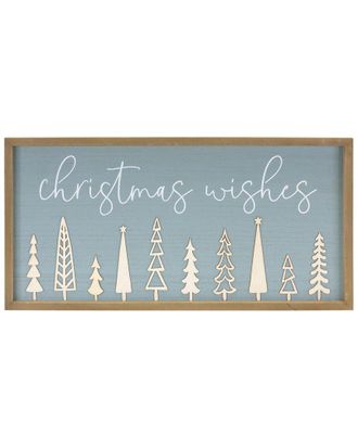 Melrose International Christmas Wishes Holiday Wall Sign