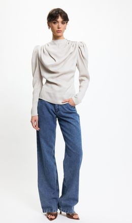 Benu Parelblouse met knopen