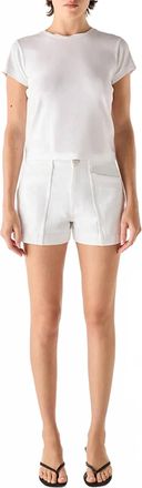 Amo Rebecca Denim Short In White