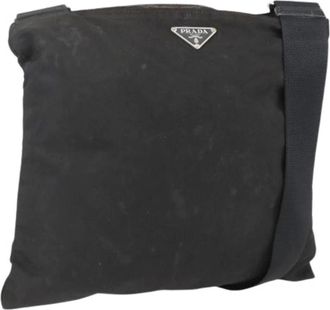 Prada Pre-owned Nylon Cross Body Bag - Dames - Vintage Schoudertas - Zwart - ONE Size - Nylon - Vintage
