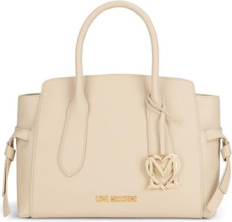 Love Moschino Schoudertas met Logo - Dames - Handtassen - Beige - ONE Size - Polyester - Tassen