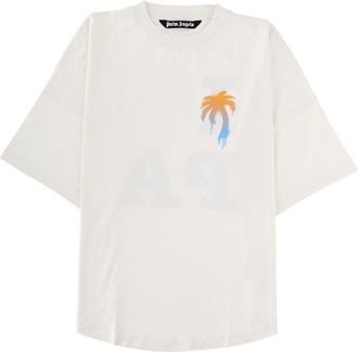 Palm Angels Palm Tree Graphic Cotton T-Shirt