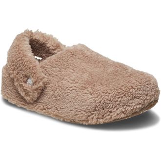 Crocs Classic Cozzzy Slipper Womens Mushroom Slippers - Natural - Size UK 12