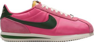 Nike Cortez-su&egrave;de sneakers voor dames (Roze/Groen)