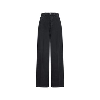Haikure Wide Jeans, female, Black, Size: W30 Bethany Short Length Twill 45
