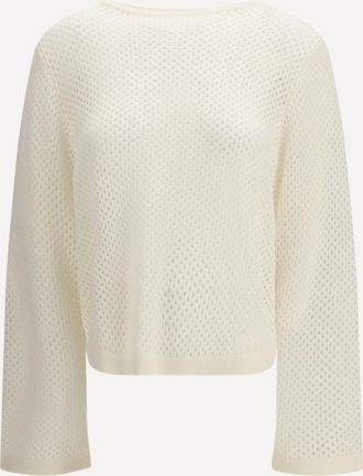Allude perforated boatneck Jumper Female M