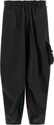 Yohji Yamamoto Gradient 3S Cargo Pants - Heren - Wijde Broeken - Zwart - S - Nylon - Broeken