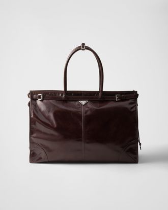 Prada Bonnie leather tote bag