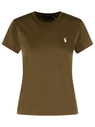 Polo Ralph Lauren Braunes Baumwoll-T-Shirt