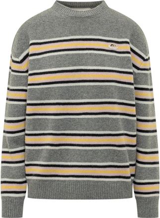 Fiorucci Angels Patch Sweater - Dames - Ronde hals truien - Grijs - S - Truien & Vesten