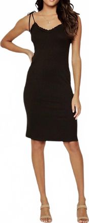 Lost + Wander Marilyn Night Knit Midi Dress In Black