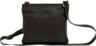 Gucci Pre-owned Pochette Schoudertas - Dames - Vintage Schoudertas - Bruin - ONE Size - Leer - Vintage