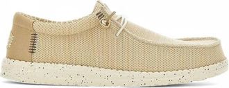 Hey Dude Stretch Sox Mocassins Lichtgewicht Zand - Heren - Veterschoenen - Beige - 44 EU - Katoen - Schoenen