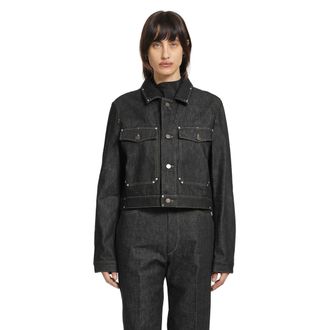 Christophe Lemaire Denim Studded Jacket