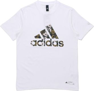 adidas China Tee M Panda Crew Neck Sports Short Sleeve White GP1849